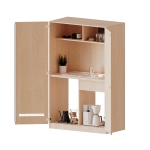 Schrankküche, 5 OH, Spüle mit Abtropf, Platz für Kühlschrank, B/H/T 120x190x60cm 